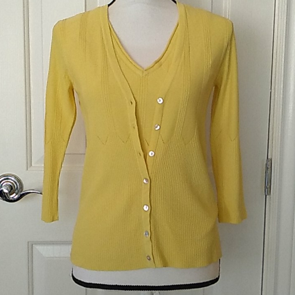 2Pc Cardigan Sweater Set